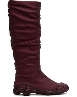 Ecco Burgundy Kiko Kostadinov Edition Eileen Boots - Red