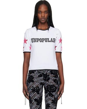 Chopova Lowena 'Unpopular' Fitted Jersey T-Shirt - Black