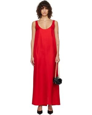 Rohe Silk Scoop-Neck Maxi Dress - Red