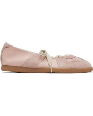 Maison Margiela Replica Soft Laced Ballerina Flats - Pink