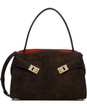 Ferragamo M Hug Soft Shoulder Bag - Black