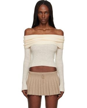 GUIZIO Off- Marlowe Top - White