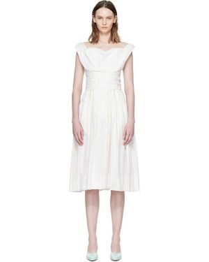 Vivienne Westwood Off- Sunday Corset Midi Dress - White