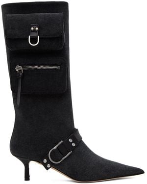 Blumarine Blue Jeanne Boots - Black