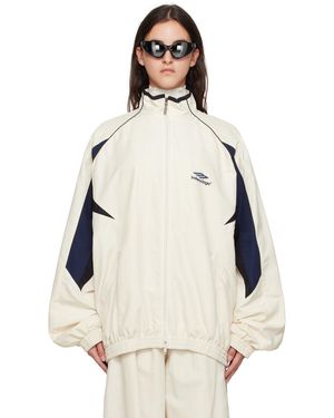 Balenciaga オフホワイト 3b Sports Icon トラックジャケット - ナチュラル