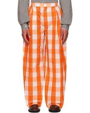 Walter Van Beirendonck オレンジ Sun トラウザーズ