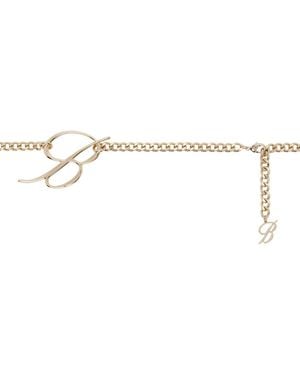 Blumarine 'B' Monogram Belt - Black