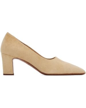 The Row Tan Marta Court Shoes - Black