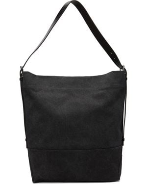 Lemaire Cabas Noir À Anse De Style Ceinture