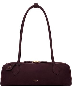 Alaïa Burgundy 'Le Teckel' Medium Bag - Red