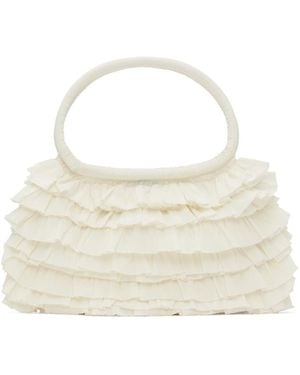 Molly Goddard Ssense Exclusive Off- Frilled Bag - White