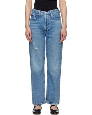 Agolde 90's Mid Rise Straight Jeans - Blue