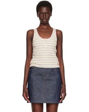 Amiri Ma Striped Tank Top - Blue