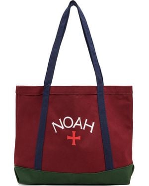 Noah Tri-colour Logo Tote - Red