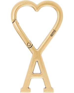 Ami Paris ゴールド Ami De Coeur フック キーチェーン - メタリック