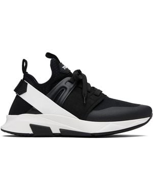 Tom Ford Neoprene Suede Jago Trainers - Black