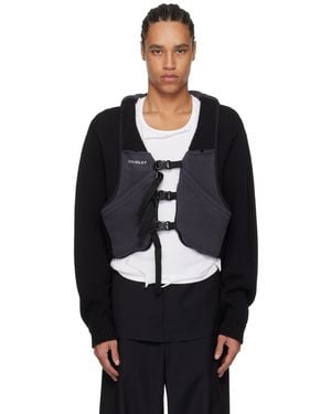 Doublet Trail Vest Cardigan - Black