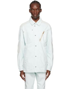Objects IV Life Stamped Denim Shirt - White