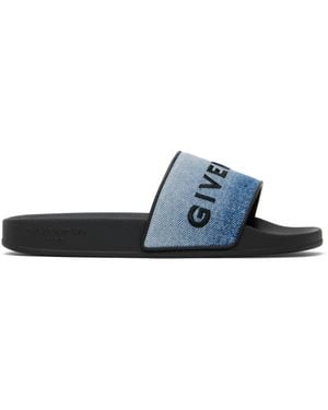 Givenchy Sandales À Enfiler Bleues - Noir