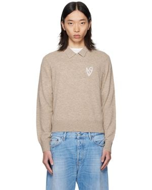 Acne Studios Yak Wool Polo Jumper - Blue