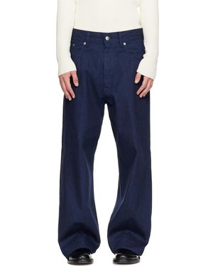 sunflower Super Wide Cinch Jeans - Blue