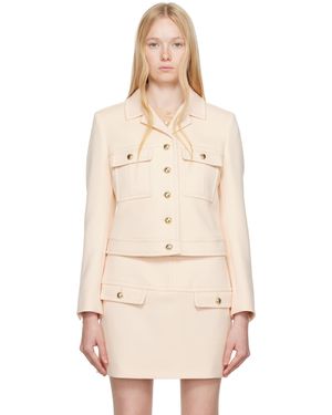 Tom Ford ピンク クロップド サファリジャケット - ナチュラル