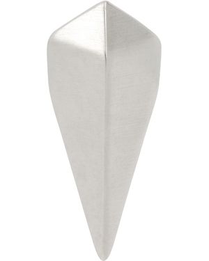 Rick Owens シルバー Hollywood Mini Pyramid シングルピアス - ホワイト