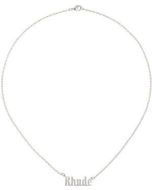 Rhude Logo Necklace - Metallic