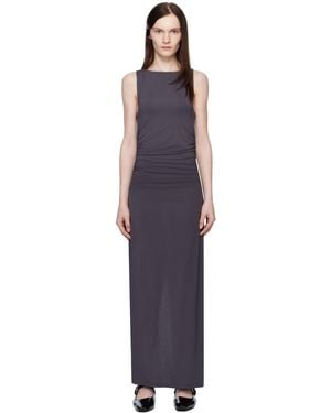 Rag & Bone Luca Shirred Maxi Dress - Black