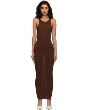 Entire studios Muscle Tank Midi Dress - Black