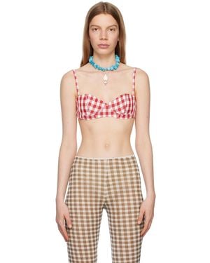 Acne Studios Red Sweetheart Bra - Orange