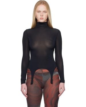 Jean Paul Gaultier 'The Garter' Top - Black