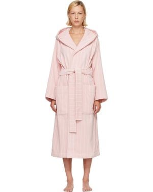 Tekla Terry Hooded Bathrobe - Pink