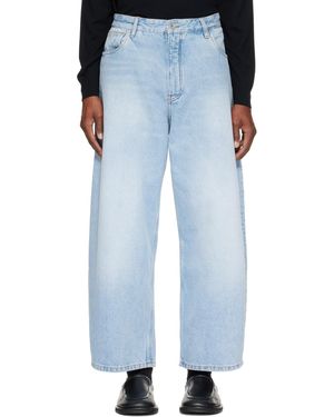 Studio Nicholson Paolo Wide Leg Jeans - Blue