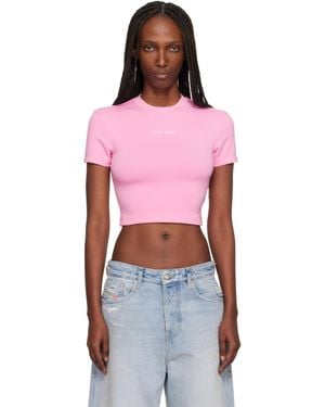 Palm Angels ピンク クラシック ロゴ ベビーTシャツ