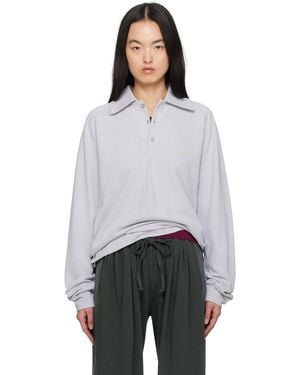 Serapis Sailor Long Sleeve Polo - Grey