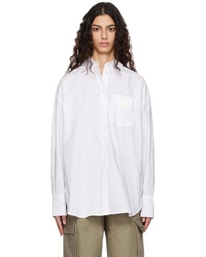 REMAIN Birger Christensen White Pleated Shirt