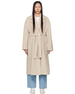 Axel Arigato オフホワイト Eden フェイクシアリング コート - ナチュラル