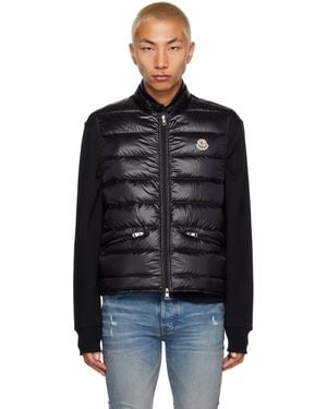 Moncler black down gui vest deals