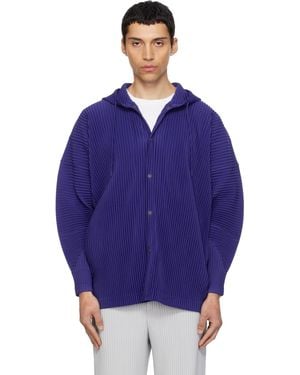 Homme Plissé Issey Miyake Monthly Colours February Hoodie - Blue