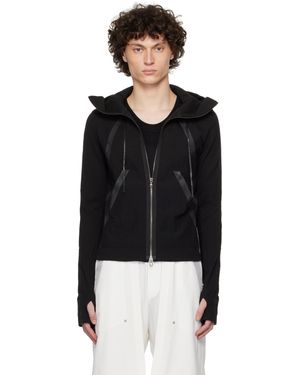 CARNET ARCHIVE Armature Slim Zip-Up Hoodie - Black