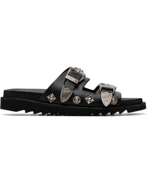 Toga Virilis Buckle Sandals - Black
