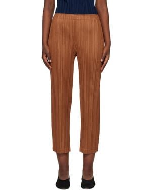 Pleats Please Issey Miyake Tan Thicker 2 Trousers - Black