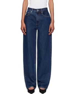 Loulou de Saison Samur Lds Straight Leg Jeans - Blue