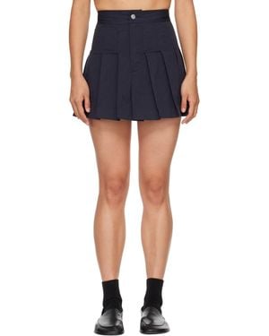 HOMMEGIRLS Pleated Miniskirt - Blue