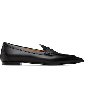 R13 Pointed Toe Loafers - Black