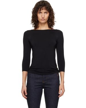 Wolford Cordoba Long Sleeve T-Shirt - Black