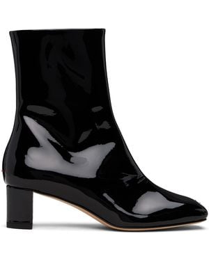 Aeyde Millie Patent Leather Boots - Black