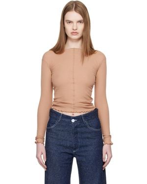 Baserange Tan Pama Long Sleeve T-Shirt - Blue