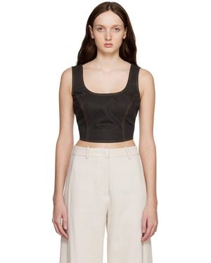 Holzweiler Bonni Denim Tank Top - Black